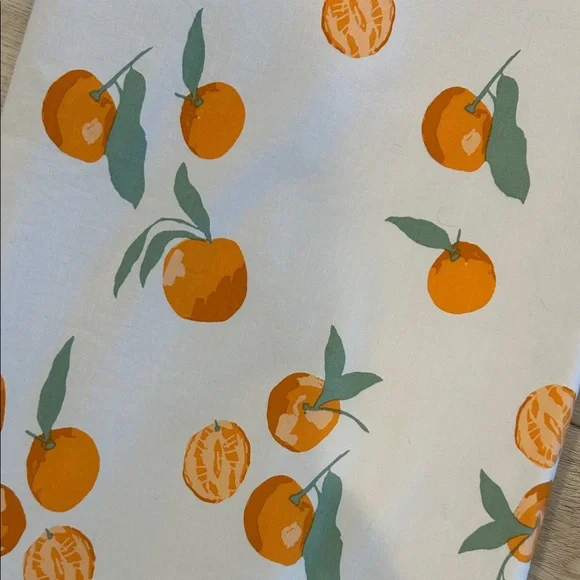 Anthropologie Maeve Colette Pant Orange Print wide Leg. - Picture 7 of 14